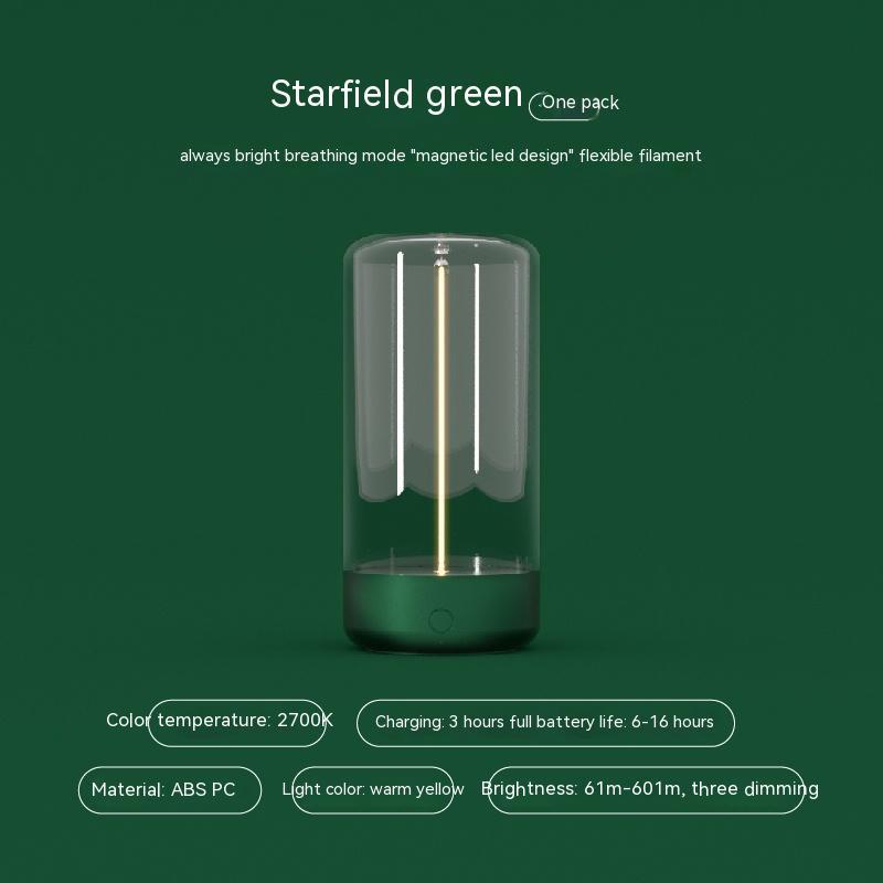 New LED Camping Light Type - c Rechargeable Portable Night Light With High Transparency And Anti Drop Creative Atmosphere Light - SpanMarket