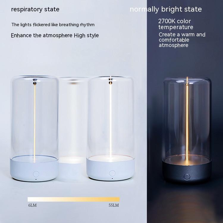 New LED Camping Light Type - c Rechargeable Portable Night Light With High Transparency And Anti Drop Creative Atmosphere Light - SpanMarket