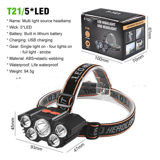 Super Bright Multi Heads Long - Range Headlamps - SpanMarket