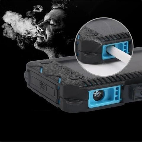 Power Bank ( Solar Charging With Flash Light & Cigarette Lighter ) - SpanMarket