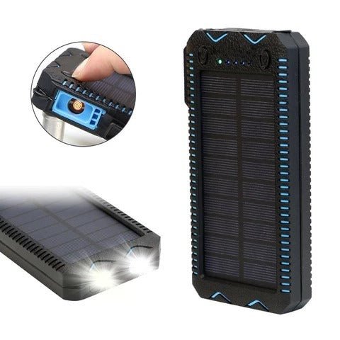 Power Bank ( Solar Charging With Flash Light & Cigarette Lighter ) - SpanMarket