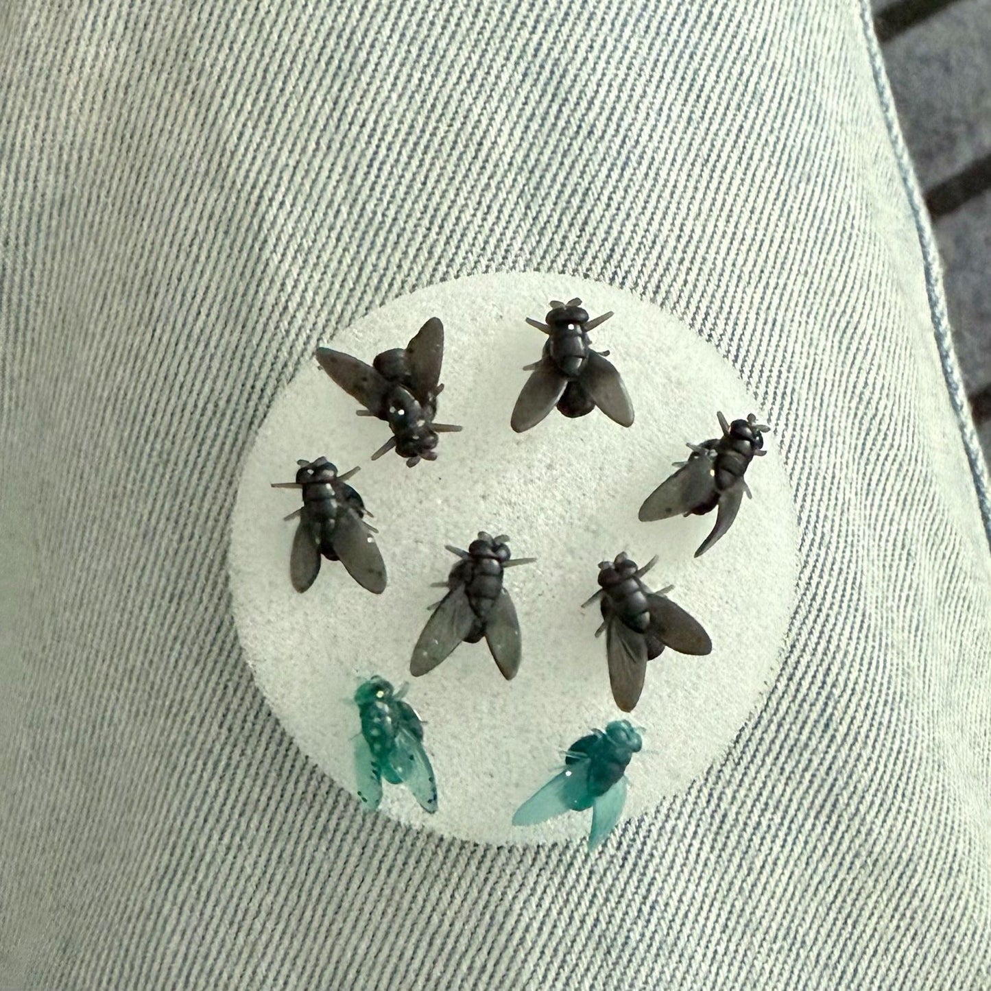 Simulation Mini Black Small Fly Unique Earrings. - SpanMarket