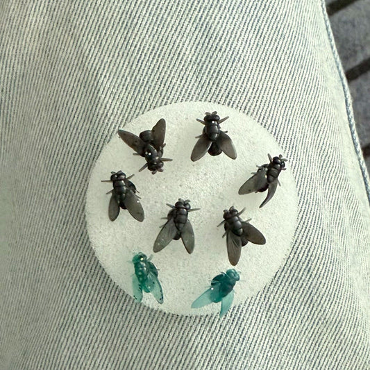 Simulation Mini Black Small Fly Unique Earrings. - SpanMarket